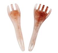 VALICLUD Pettine Guasha per Massaggio del Capelluto 2 Pezzi, Massaggiatori Raschianti Compatti Bordi Lisci, Strumenti per Terapia Tradizionale Cinese ad Uso Domestico e Professionale