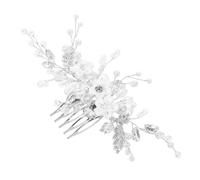 VALICLUD Pettine laterale per copricapo da sposa diademi nuziali damigelle decorazioni gioielli forcine per rosa fiori pettine per vintage clip porta panino strass Silver