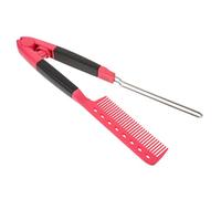 VALICLUD Pettine Piastra per Chioma a Forma di V in Abs e Lega, Pettine Multiuso Lisciante Compatto per Acconciature da Donna, Strumento Professionale per Styling e Taglio Chioma, Facile