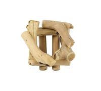 VALICLUD Piante in Legno e Portacandela Supporto per Air Pineapple Decorazione da Tavolo e Ufficio Base in Legno Spessa per Piante Purificanti e Candele