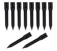 VALICLUD Picchetti in ABS per luci da Giardino e vialetti, Set da 10 Pezzi, picchetto da Terra Resistente al Vento per luci solari Esterne, Accessori per lampade da Prato e Cortile