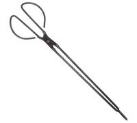 VALICLUD Pinze per Caminetti a Testa Piatta in Acciaio da 48 CM Pinze per la Raccolta Legna da Ardere e Carbone a Nido D’Ape Strumenti per Gestione Rifiuti da Giardino Campeggio e