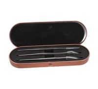 VALICLUD Pinzetta in Acciaio Inossidabile Set di Pinzette per Extension Ciglia Precisione con Scatola di Conservazione per Ciglia Classiche Individuali e Voluminose