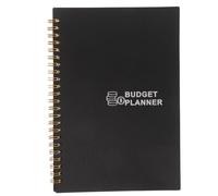 VALICLUD Planner Mensile Budget Quaderno con Tracker di Entrate e Spese, Copertina Resistente in Pp Nero, Layout Organizzato con Pagine Personalizzabili, per Gestione Finanze a Casa,