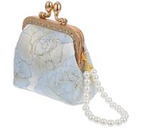 VALICLUD Pochette Vintage Con Broccato Cinese E Finta Pelle Per Borsa Da Sera Da Donna