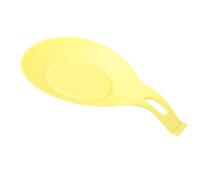 VALICLUD Poggia Cucchiaio in Silicone Giallo Flessibile e Resistente al Calore per Cucina, Accessorio Anti-scottatura come Supporto Utensili in Casa e Ristorante