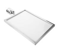 VALICLUD Porta Cartello per Colonnina Segnaletica in Acciaio Inox e Plastica Supporto Segnaletica Sicurezza per Aeroporti e Spazi Pubblici Facile da Installare e Resistente