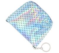 VALICLUD Portafoglio Piccolo Da Donna in Pelle Pu Con Cerniera E Pochette A Squame Di Pesce