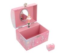 VALICLUD Portagioie Musicale per Bambine con Ballerina Danzante e Specchio Carillon da Danza con Armonia Beautiful Dreamer Organizer per Accessori e Ricordi Ornamento da Camera da Letto
