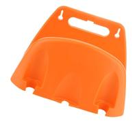 VALICLUD Portagomma da Parete Organizer Compatto in Plastica Arancione Supporto Stabile per Tubo Flessibile e Ganci, Uso Interno ed Esterno per Giardinaggio