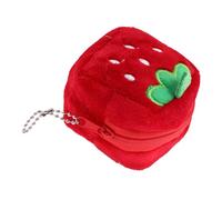 VALICLUD Portamonete alla fragola portamonete piccolo pila ciondoli da borsa portamonete per ragazze fanny Borsetta portafoglio portamonete simpatiche borse portafogli carini Peluche rosso