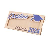 VALICLUD Portasoldi in Legno Rettangolare per Laurea Fermasoldi Integrato e Design Busta Compatto e Leggero per Uso Quotidiano per Regalo o Conservazione