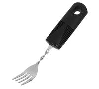 VALICLUD Posate Adattive Per Anziani Con Manico e Antiscivolo Forchetta Ergonomica Acciaio Inossidabile Per Persone Con Tremori e Limitata Nelle Utensili Per Educazione Alimentare Facile e