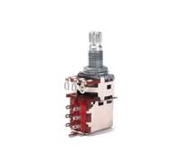 VALICLUD Potenziometro e Zigrinatura Grossa per Chitarra e Basso Push Pull B250k Pomello in Metallo Ricambio Elettronico per Amplificatore Basso Elettrico