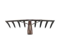 VALICLUD Rastrello Agricolo per Aratura Dell’Erba 9 Denti Robusti Attrezzo da Giardinaggio Resistente All’Usura Strumento per Piantare e Ammorbidire Terreno per Uso Campestre e Orto