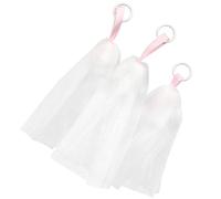 VALICLUD Rete per Sapone 3 Pezzi in Grenadine Design a Coulisse e Texture Confortevole per Pulizia Viso e Corpo e Delicata