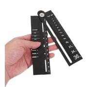 VALICLUD Righello Multifunzionale in Lega di Alluminio con Compasso e Goniometro in Metallo per Architetti Studenti e Artisti Strumento di Misurazione di Precisione per Geometria e Disegno