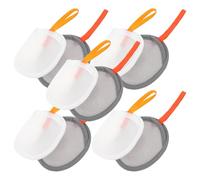 VALICLUD Sacchetti per Saponette in Rete 10 Pezzi 5 Grigi 5 Bianchi con Cordoncino per Doccia Rete Schiumogena Riutilizzabile per Bagno e Viaggio Efficiente per Pulizia Viso e Corpo