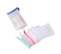 VALICLUD Sacchetto Di Sapone Esfoliante 5 Pezzi in Nylon Coulisse, Portasapone Per Pulizia Viso e Corpo, Resistente e Ad Asciugatura Rapida, Per Saponi Fatti a Mano