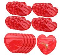 VALICLUD Sacchetto Portagioielli A Forma Di Cuore Per Autosigillante Per Piccole Imprese Con Chiusura Adesiva in Resina Di Plastica