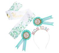 VALICLUD Sash Maternità e Badge Papà Shower Coroncina e Fascia Leggera per Foto Gravidanza Decorazioni e Accessori per