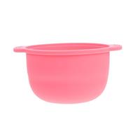 VALICLUD Scaldacera in Silicone Resistente al Pentolino Antiaderente per Fusione Cera Accessorio Affidabile per Depilazione Vaschetta Interna Rosa Facile da