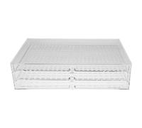 VALICLUD Scatola Acrilico Trasparente Scomparti Per Organizzazione Di Accessori Per Unghie Forniture Artistiche e Piccoli Oggetti Visualizzazione Immediata e Conservazione Lungo Termine