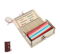 VALICLUD Scatola in Legno Fatta a Mano a Pasqua per Preghiere, Colore Codificato per Tema, Stile Vintage per Carte con Versetti Biblici, Decorazione da Scrivania per Famiglie Cristiane
