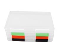 VALICLUD Scatola Organizer Trasparente in Plastica A5 per Certificati e Cartoline, 4 Pezzi, Portatile e Resistente per Ufficio e Viaggio
