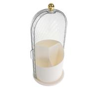 VALICLUD Scatola Porta Pennelli Trucco Organizzatore Di Trucco Per Vanità Porta Pennelli Da Trucco Con Coperchio Realizzare Un Portaspazzole Organizzare Il Trucco Portapa Bianca Acrilico