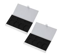 VALICLUD Scatola Porta Schede Sim 4 Standard e 2 Micro, Argento | Alluminio e EVA, Scomparto Interno Blocco Sicuro, per Tecnici It e Viaggiatori Internazionali