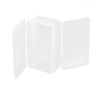 VALICLUD Scatola Portaoggetti Doppi Strati Trasparente Per Manicure Contenitore Leggero Per Attrezzi Unghie e Accessori Organizer Pratico Con Scomparti Divisori Per Smalti e Pinzette