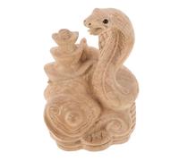 VALICLUD Scultura in Legno Di Serpente 2025 Decorazione Feng Shui Zodiaco Cinese Statuetta Mini Ornamento Per Casa Ufficio Simbolo Di Buona Fortuna