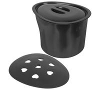 VALICLUD Sedile Vasino Anziani in Plastica Resistente Secchio per Urina Compatto e Leggero con Isolante Accessorio Sicuro per Wc Portatile e Commode Adatto Disabili e Donne in Gravidanza