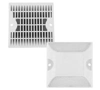 VALICLUD Segnaletica Stradale Riflettente in Plastica Bicolore 2 Pezzi Profilo in Rilievo per Vialetti e Strade Pali di Sicurezza Visibili di Notte per Accessori di Sicurezza Stradale