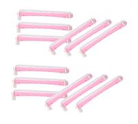 VALICLUD Set 12 Pezzi Bigodini per Chioma Donna, Design Semplice e Delicato, Materiale Pp Resistente, Effetto Permanente di Ricci, Portatile per Uso a Casa in Viaggio