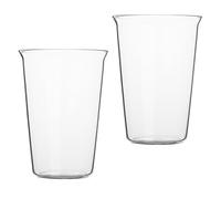 VALICLUD Set 2 Bicchieri per Bevande in Vetro da 370ml, Resistenti e Non Facili da Rompere, Design Unico e Semplice, per Caffè e Bevande Fredde a Casa