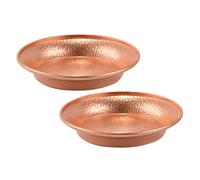 VALICLUD Set 2 Ciotole di Rame per Offerte Buddiste, Design Tibetano Dettagliato, Multiuso per Uffici e Templi, Decorazione Artistica Unica per Meditazione e Culto