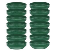 VALICLUD Set 25 Ciotole Rotonde in Plastica per Composizioni Floreali Base Stabile per Fiori Freschi Vassoi Riutilizzabili per Decorazioni Matrimoni e Feste