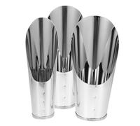 VALICLUD Set 3 Palette per Terra in Acciaio Resistente per Bonsai e Piante Grasse Paletta a Tazza Semi-Appuntita per Orticoltura Attrezzi da Giardinaggio Pratici per Invasatura e Cura