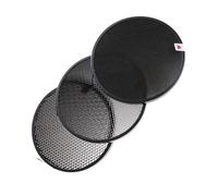 VALICLUD Set 3 Pezzi Griglia a Nido D'ape 10° 30° 50° per Flash Fotografico, Riflettore Standard Paralume per Illuminazione Direzionale, Accessorio per Studio Fotografico e Controllo Luce