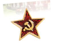 VALICLUD Set 4 Spille Da Petto Marx Comuniste in Lega a Forma Di Figura a Cinque Punte, Accessori Adorabili Per Decorazione Di Abbigliamento, Borse e Cappelli, Regalo Per Donna e Uomo