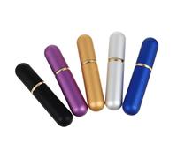 VALICLUD Set 5 Flaconi Aromaterapia con Inalatori Nasali, Medaglioni Diffusori Olio Essenziale da Donna e Uomo, Contenitore Vetro con Guscio Metallo, per Nasoterapia e Uso Colore Casuale