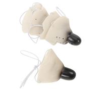 VALICLUD Set 5 Pezzi Naso da Topo Finto Realistico in Gomma Leggera, Accessori per Costumi di Carnevale e Halloween, Cosplay Animali per Feste e Travestimenti