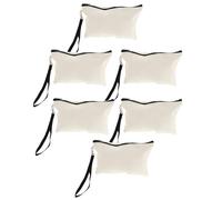 VALICLUD Set 6 Beauty Case da Viaggio con Gancio Borsa Porta Cosmetici e Trucchi con Manico Organizer Multiuso Beige Custodia Appesa per Articoli da Toeletta e Accessori Fai da Te