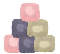 VALICLUD Set 6 Panni Esfolianti Ricambio per Spazzola Schiena da Doccia Panni Scrub Corpo Morbidi e Lavabili Accessori Bagno Colorati per Pulizia e Massaggio Corpo Quotidiano