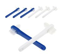 VALICLUD Set 8 Pezzi Spazzolino Denti da Viaggio Portatile Dual Head Compatto Leggero in Abs e Nylon per Famiglie e Ragazzo Ragazza Uso Onthego
