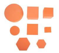 VALICLUD Set 8pezzi Cubi Geometrici in Schiuma Arancia, Accessori Impermeabili senza Giunture per Fotografia e Decorazioni Ambientali
