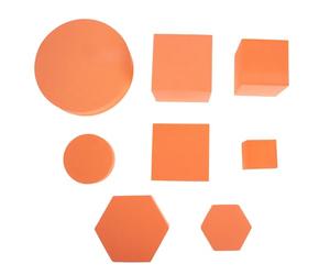 VALICLUD Set 8pezzi Cubi Geometrici in Schiuma Arancia, Accessori Impermeabili senza Giunture per Fotografia e Decorazioni Ambientali