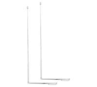 VALICLUD Set Asta Telescopica in Acciaio Inossidabile per Rilevazione dell'Acqua Bacchette da Rabdomante a l per Geobiologia e Feng Shui Strumento di Misurazione Portatile per Ricerche